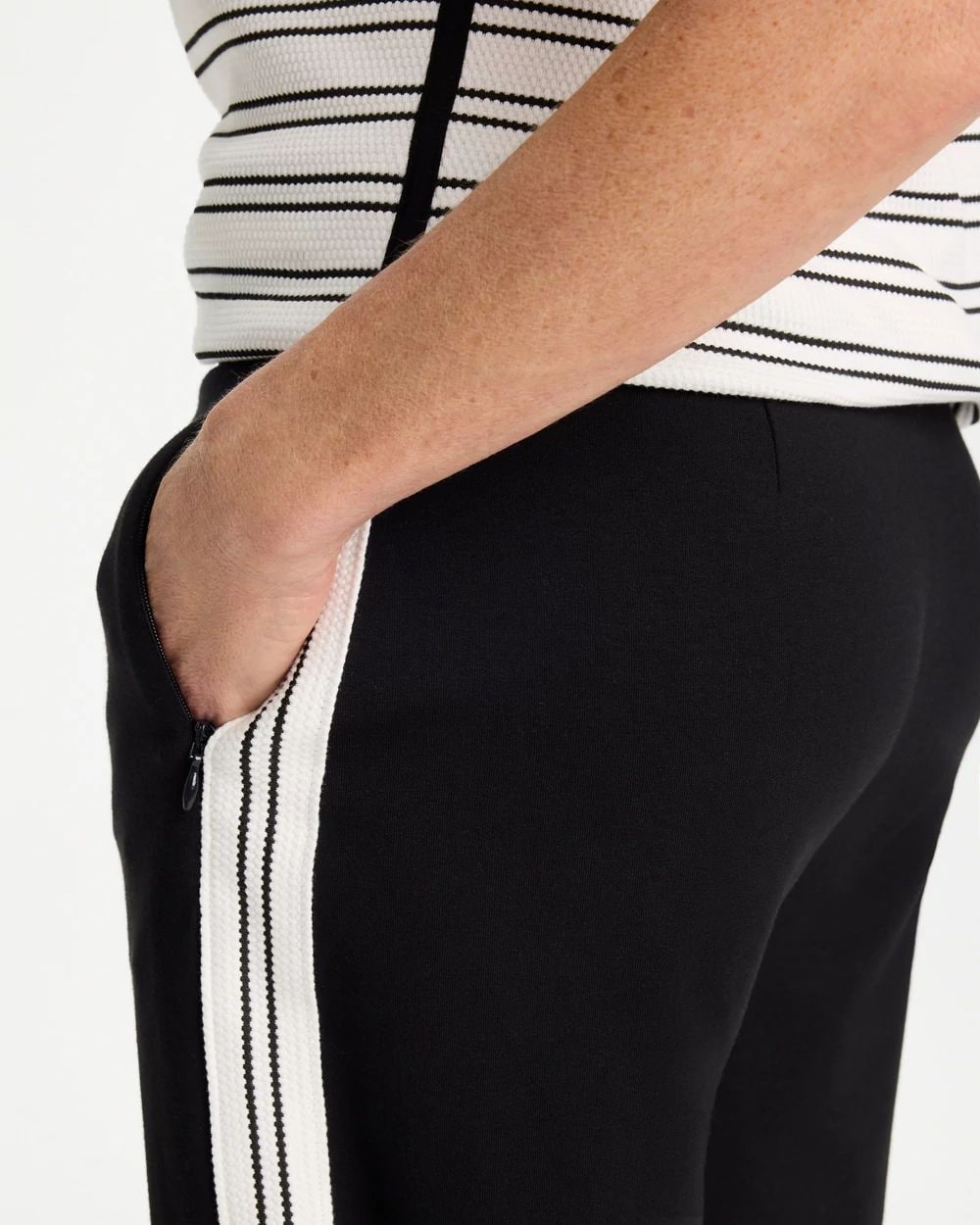 Zenergy® French Terry Striped Crops | Chico's